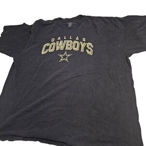 Dallas Cowboys Shirt Mens 2XL Blue NFL Football Reebok Cotton Tee T-Shirt